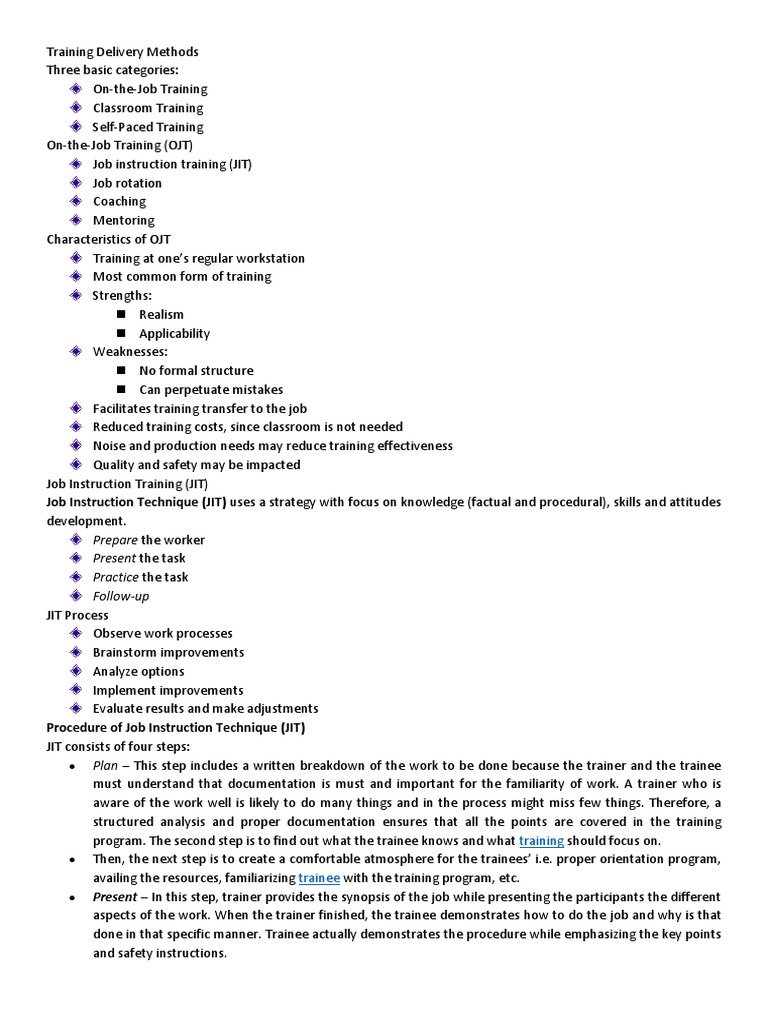HOW TO DELIVER TRAINING visual data 2