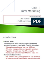 Relevance & Importance Problems in Rural Marketing