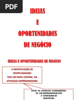 EMPREENDEDORISMO E OPORTUNIDADES DE NEGOCIO.