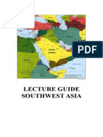 Lecture Guide Southwest Asia