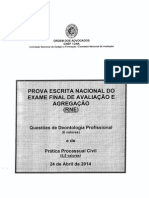 Enunciados e Grelha de Correcção Do ENAA de 2014 04 24