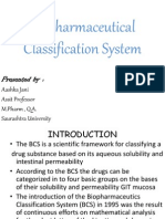 Biopharmaceutical Classification System: Presented by