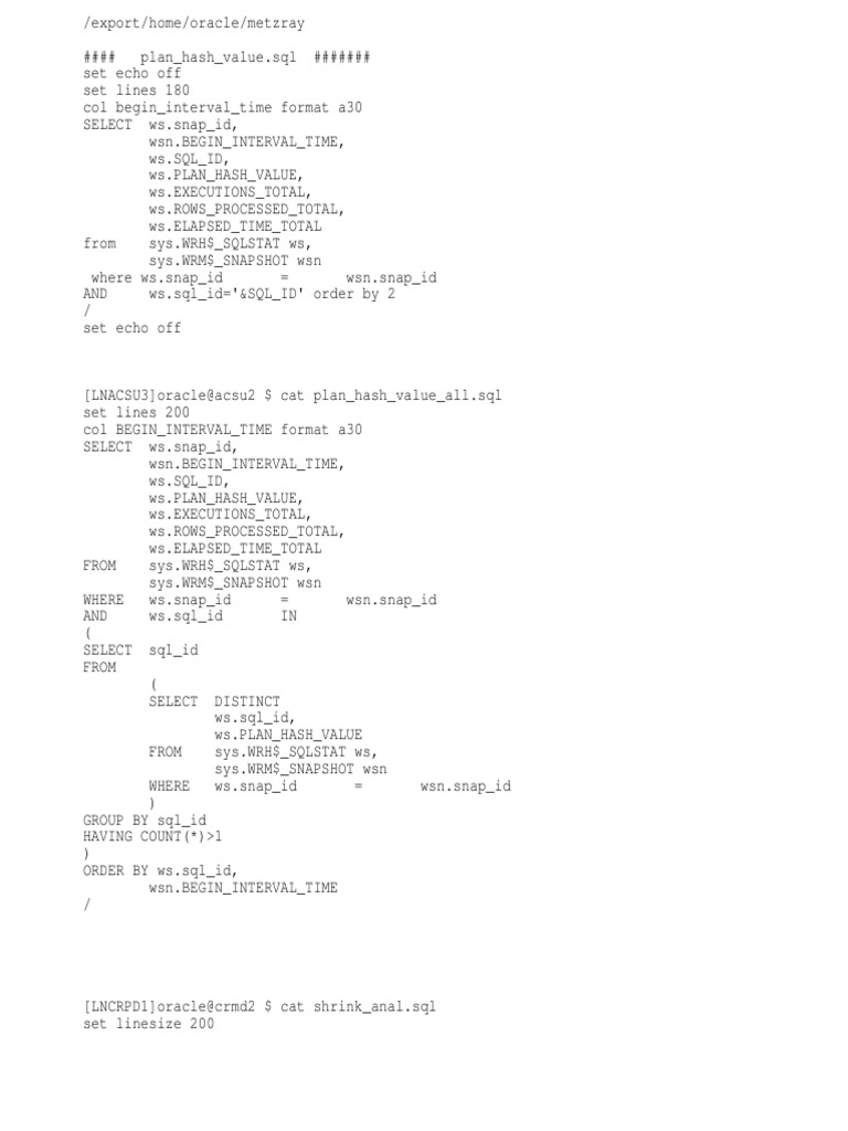 ray_script.txt | Latency (Engineering) | Oracle Database