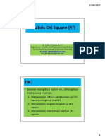 Analisis Chi Square (X2)