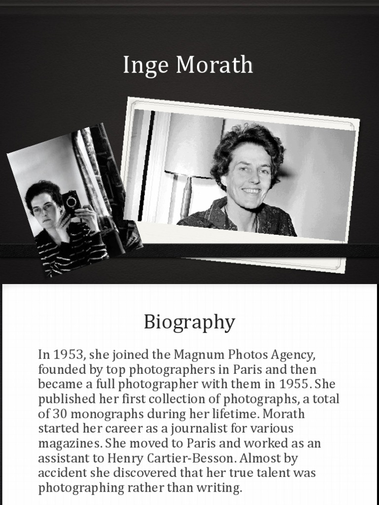 Inge Morath: A Biography of a Photographer | PDF | Imaging | Art Media