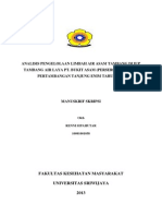 Analisis Pengelolaan Limbah Air Asam Tambang Di Iup Tambang Air Laya Pt. Bukit Asam (Persero), Tbk. Unit Pertambangan Tanjung Enim Tahun 2013