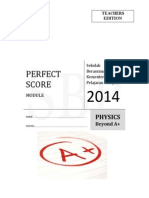 Modul Perfect Score SBP Physics SPM 2014 Skema