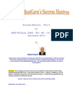 Success Mantras for IBPS PO Exam (CWE – PO / MT - IV) October / November 2014