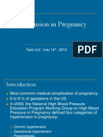 Hypertension in Pregnancy: Topic List: May 14, 2012