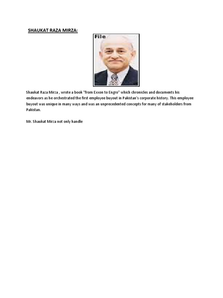 Shaukat Raza Mirza | PDF | Computing And Information Technology | Science