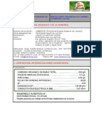 Ficha Tecnica para Fertilizante Liquido Lombricol