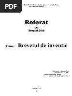  Brevetele de Inventie 