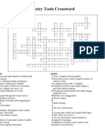 Poetry Tools Crossword Puzzle