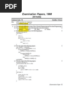 Examination Papers, 1998: (All India)