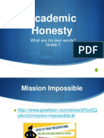 Academic Honesty