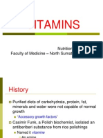 Vitamins: Nutrition Departement Faculty of Medicine - North Sumatera University