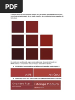 Tons Vermelhos Cores Red