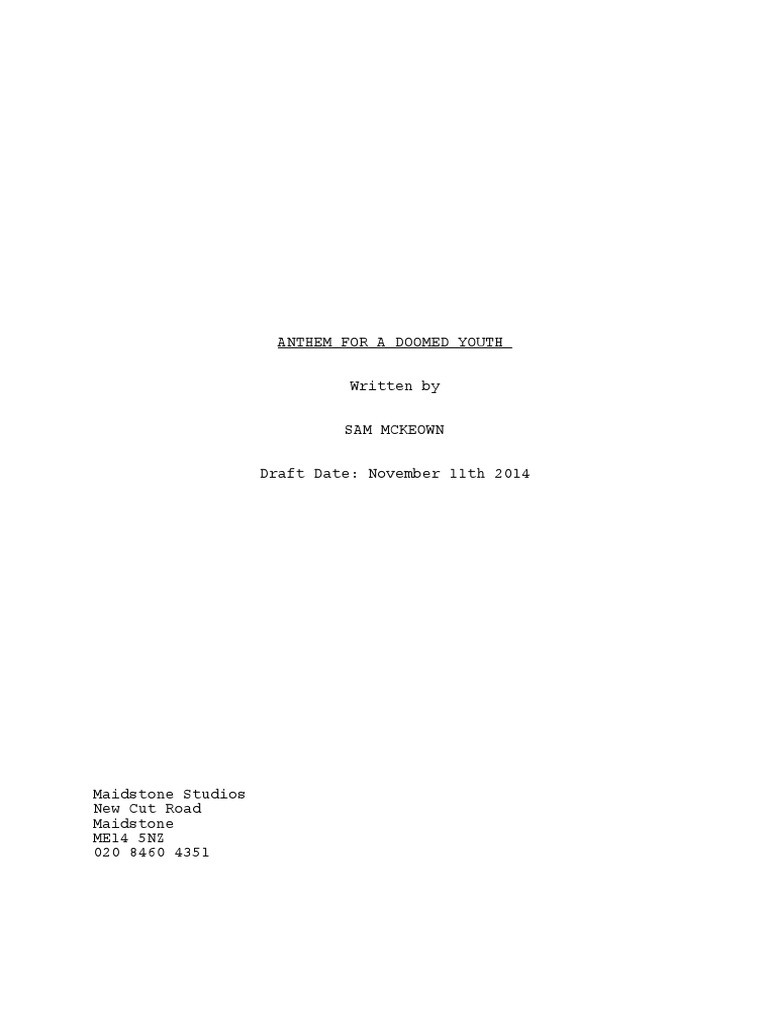 Fictional Adaptation Screenplay | PDF