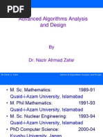 DR Nazir A. Zafar Advanced Algorithms Analysis and Design