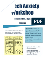 speech anxiety workshop flyer f14
