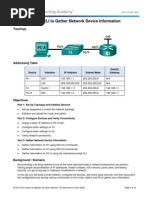 11.3.4.6 Lab - Using The CLI To Gather Network Devi