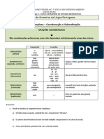 Coordenação Subordinação