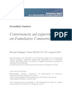 Convivencia Ad Experimentum Familiaris Consortio