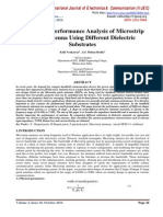 Design and Performance Analysis of Microstrip Patch Antenna Using Different Dielectric Substrates