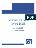 Electric Circuits & Electron Devices - EC 2151 Devices - EC 2151