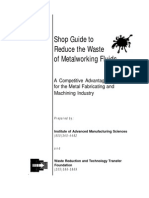 Shop Guide to Reduce the Waste in Metalworking Fluids Lubricants