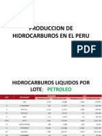 Produccion de Hidrocarburos en El Peru