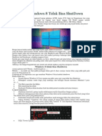 Mengatasih Win8 Tidak Bisa Shutdown