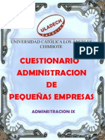 Trabajo Monografico Del Cuestionario Del Foro de Pequeñas Empresas