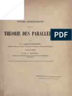 Lobachevsky Etudes Geometriques Sur La Theorie Des Paralleles