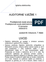 Auditorne Vježbe 1: Digitalna Elektronika