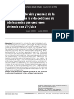 Trayectorias de vida y manejo de la enfermedad en adolescentes con VIH