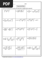 Exponential Rules: Name: - Score