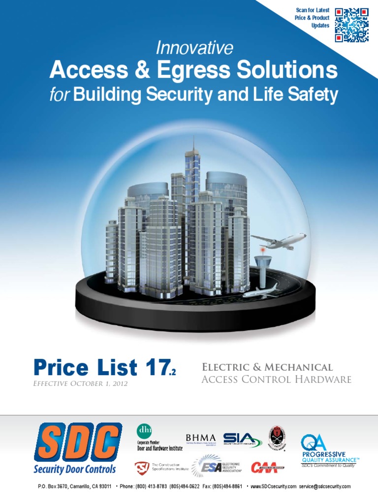 Sdc Price Book 2014 Access Control Lock Security Device