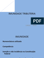 IMUNIDADE TRIBUTÁRIA