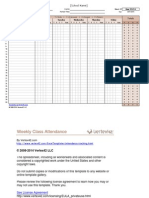 Class Attendance Weekly