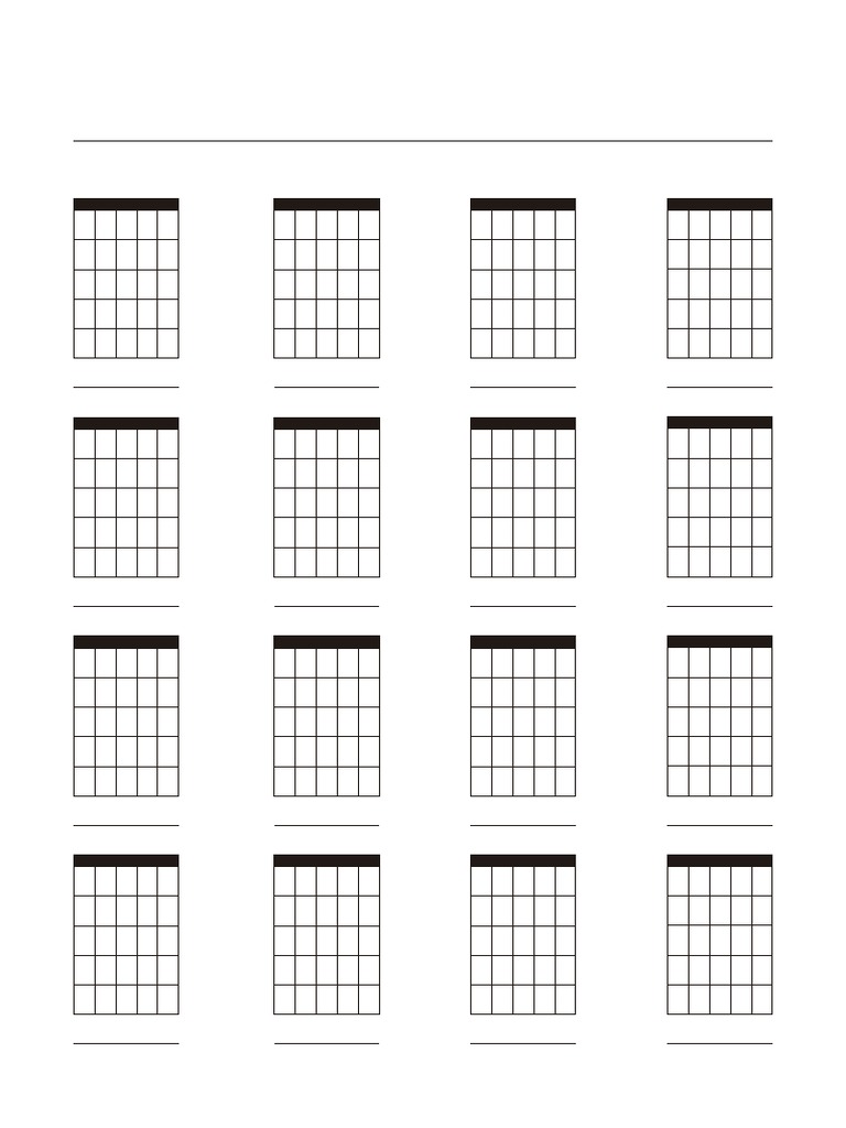 Plantilla para Acordes PDF