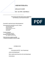 Autohemoterapia Contribucion Para La Salud Espanol