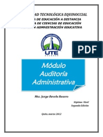 Modulo de Auditoria Administrativa