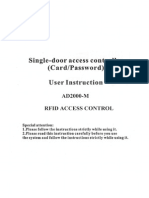 Ad2000-m Rfid Access Control manual