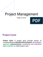 Project Management Cycle Stage