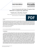 Using Voronoi Diagram in Construction The Scope of Logistics Park Hinterland: An Engineering Application