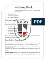 Marketing Week - Proposal