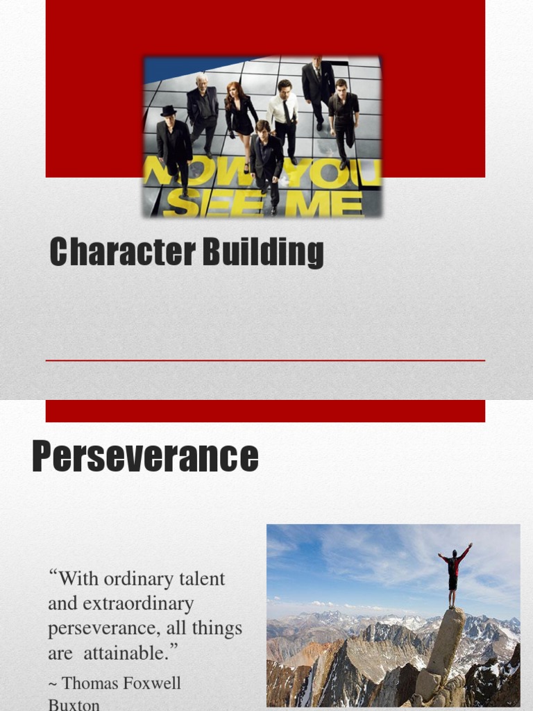 Character Building | PDF | Leisure | Sports