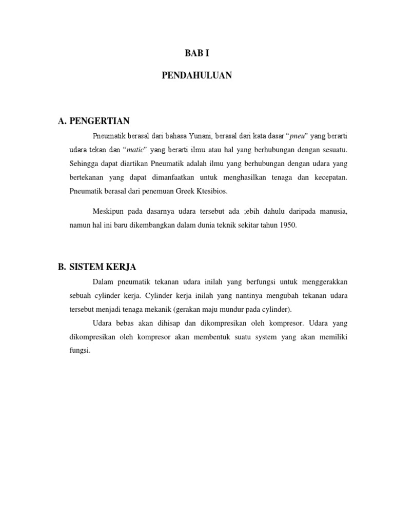 Aplikasi Sistem Pneumatik
