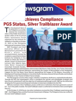 Newsgram - DBP Achieves Compliance PGS Status, Silver Trailblazer Award